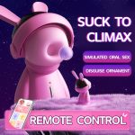 Fashion Ornaments Rabbit Clitoris Sucking Vibrator Set With Dust Cover - Image 3