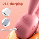 Lurevibe - Electric Shock Rabbit Vibrator Cute Shaped Nipple Massager Clitoris Stimulator - Image 5