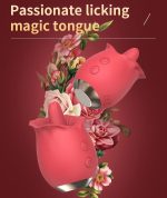 Lurevibe - Powerful Rose Toy Vibrator With Tongue Licking Oral Nipple Clit Clitoris Stimulator - Image 5