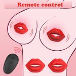 MizzZee Wireless Red Lip Nipple Clamp vibrator With Remote Control Control - Image 3