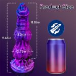 8.86‘’ Monster Dildo Fantasy Horse Dildo With 2 Big Knots And Strong Suction Cup - Image 6
