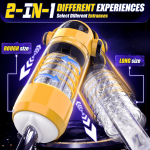 Spaceman 2 in 1 Automatic 7 Telescopic 7 Rotating Male Masturbator - Image 2