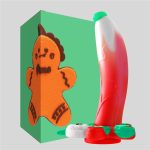 7.08‘’ AIMITEX Gingerbread Man Dildo Suction Cup Manual Masturbator - Image 8