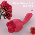 Lurevibe - Rose Vibrator With Handle - Image 2