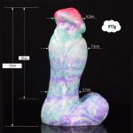 7.48‘’ Colorful Soft Mushroom Head Silicone Artificial Dildo - Image 12