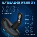 5.27‘’ Mini Saddle G Spot Prostate Vibrator With Suction Cup & Panty - Image 2