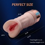 Oral Sucking Vibration Male Masturbation Cup - Image 5