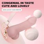 Mini Simulation Penis Vibrator Keychain Pendant Masturbator for Women - Image 4