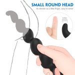 Silicone Anal Beads Prostate Massager Anus Backyard Beads Butt Plug - Image 4