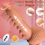 9.06‘’ Thrusting Monster Snail Dildo Vibrator with 3 Thrusting & 9 Vibrating Modes - Image 2