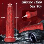 9.5‘’ Realistic Monster Tongue Thrusting Dildo Vibrator With Remote Control - Image 6