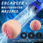 4 In 1 Penis Enlargement Extend Pump Masturbator With Mini Pocket Pussy - Image 4