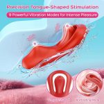 Tongue Wearable Clitoral Stimulation Vibrator with Remote & APP Control - Image 3