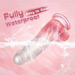 5.71‘’ Crystal Jelly Dildo With Strong Suction Cup Huge Dildo - Image 2