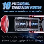 Lurevibe - Strong stimulation Innovative Motors Telescoping LCD Display Masturbator - Image 2