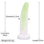 6.1‘’- 7.87‘’ Vegetable Shaped Silicone Dildo Anal Plug - Image 3