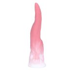 7.68‘’ Gradual Pink Monster's Tongue Silicone Dildo - Image 4