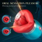 Lurevibe - 3 in 1 App Remote Control Big Mouth Vibrator With 360° Tongue Licking & Sucking & Vibrating - Image 8