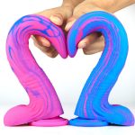 8.6‘’ Deer Whip Colorful Big Sm Dildo With Suction Cup - Image 3