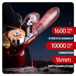 Leten New Generation of Impact Massage Vibrator Telescopic Sucking Female Gun Machine Adult Masturbator - Image 6