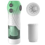 Green Star Rotating Telescopic Vibration Male Masturbator
