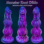 8.86‘’ Monster Dildo Fantasy Horse Dildo With 2 Big Knots And Strong Suction Cup - Image 4
