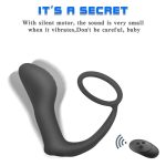 Prostate Massager Anal Vibrator Male Delay Ejaculation Ring Anal Plug Prostate Stimulator Cock Rings - Image 3