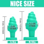 Aimitex Ice Cream Colorful Silicone Butt Plug Anal Expansion plug - Image 13