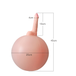 6.3‘’ Bouncy Inflatable Sex Ball with Remote Control Vibrating Realistic Dildo - Image 7