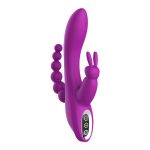 Lurevibe - Clitoris Stimulation Vibrator 3-in-1 G-Spot Rabbit Anal Dildo Vibrator - Image 3
