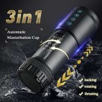 Lurevibe - Black Panda Adams 5 Sucking 5 Telescoping 10 Vibrating Oral Sex Masturbation Cup - Image 3