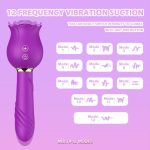 Lurevibe - Rose Shaker Sucking Jump Egg Adult Toy G-spot Masturbation Device for Women - Image 4