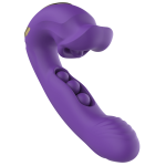 Rose Muncher Clitoris Biting Rolling Ball G Spot Vibrator - Image 7
