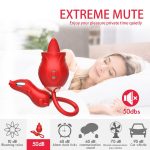 Lurevibe - New Rose Double Head Tongue Licking Vibration Jump Egg For Women - Image 4