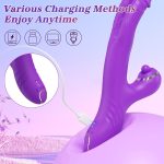 3 In 1 Clitoris Tapping Wiggling G Spot Dildo Vibrator - Image 4
