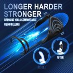 App Wireless Control Cock Ring Adjustable Vibrator Male Penis Trainer - Image 3