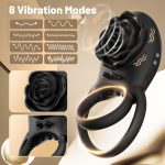 Lurevibe - Rose Clitoral Stimulator Couples Sex Toys for Men Women Pleasure - Image 5