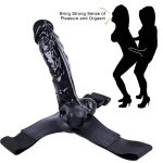 7.08‘’ Triangle Wearing King Kong Gay Leather Pants Dildo - Image 4