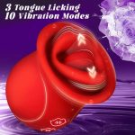 Rose Muncher - Licking Tongue Vibrator 10 French Kissing Modes - Image 2
