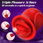 Rose Muncher - Licking Tongue Vibrator 10 French Kissing Modes - Image 3