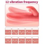 G-spot Clitoral Stimulation 12 Frequency Simulation Tongue Vaginal Massage Vibrator - Image 3