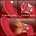 Sandra Tongue Licking Vacuum Suction Clitoral G-spot Vibrator - Image 3