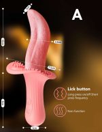 Lurevibe - Rose Realistic Tongue Licking Massage Vibrator - Image 10