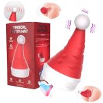 Lurevibe - Santa Hat Vibrator 15 Speed Cunnilingus Masturbator Clit G-Spot Stimulator For Christmas - Image 2