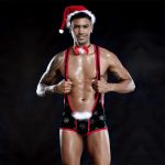 Lurevibe - Christmas Men's Sexy Lingerie One-piece Christmas Costume For Male - Image 4
