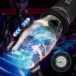 Lurevibe - Gawk Gawk 9000 LED Automatic Electric Piston Rotating Sucker Male Blowjob Masturbator - Image 3
