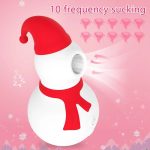 Christmas Snowman Vacuum Powerful Sucking Vibrator - Image 3