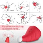 Lurevibe - Santa Hat Vibrator 15 Speed Cunnilingus Masturbator Clit G-Spot Stimulator For Christmas - Image 3
