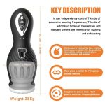 Lurevibe - Dragon Suction Rotating Trainer Male Masturbators Oral Vaginal Penis Vibrator - Image 6