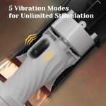 Lurevibe - Rocket 3d Realistic Textured Electric Stroker With 5 Thrusting Rotating Modes - Image 6